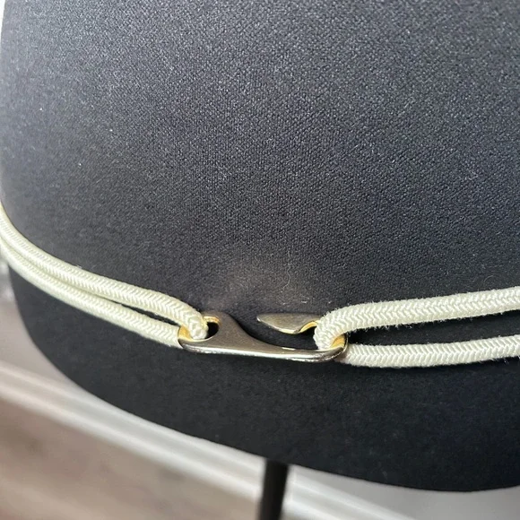 Vintage 80s Ivory Braided Rope Belt | Pearl Accent Statement Waist Belt - Picture 4 of 7